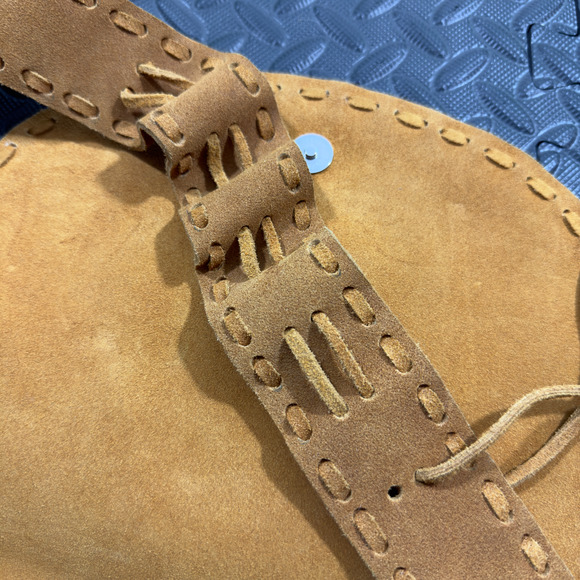 Telfer Women's Mustard Suede Fringe Zipper Pocket Boho Snap Crossbody Handbag - Picture 6 of 8